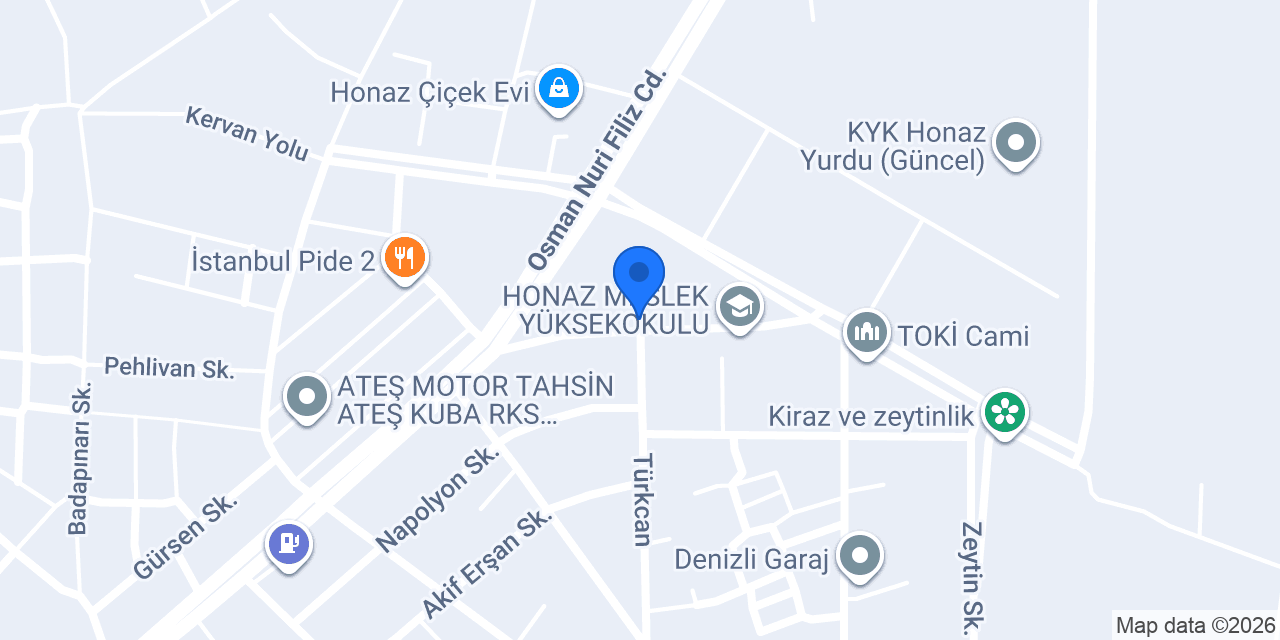 Hanzade Cafe konumu