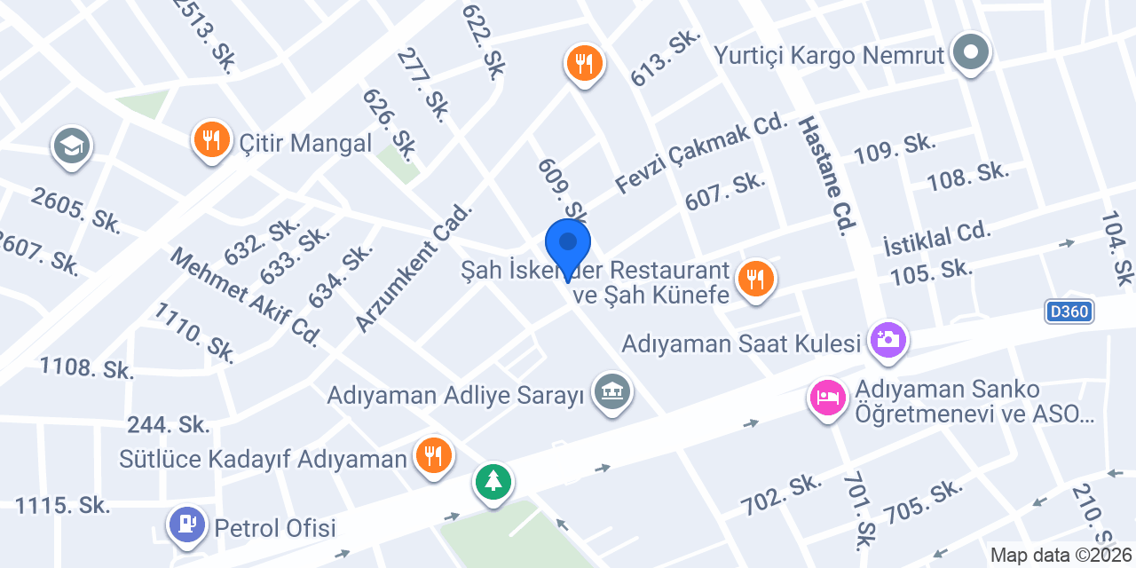 Dişkaya Hukuk Bürosu konumu