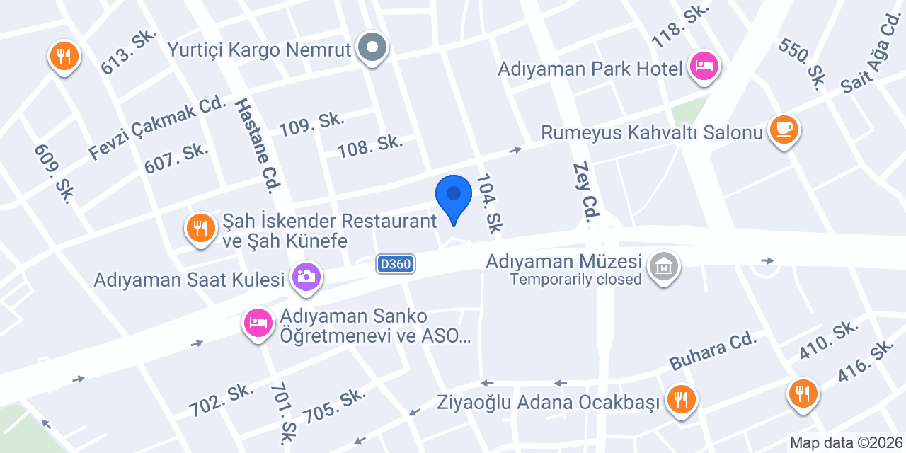 Koza apartmanı konumu
