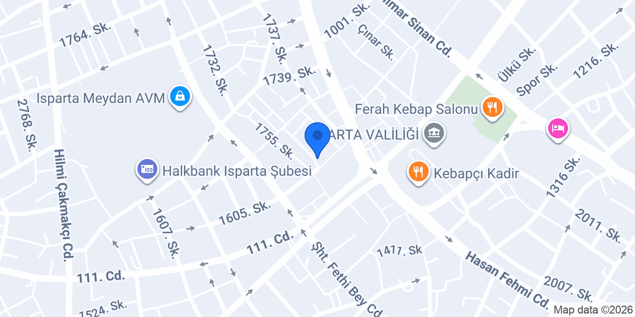 ISPARTA İLAÇLAMA konumu