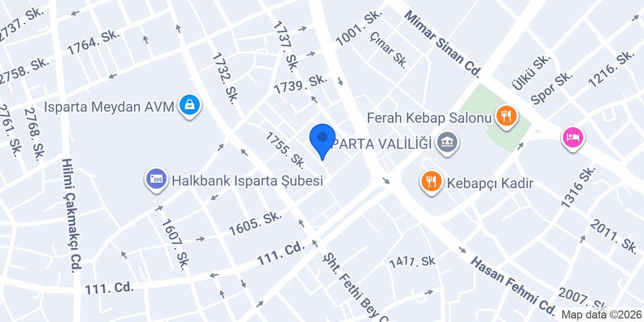 Terzi Dükkan konumu