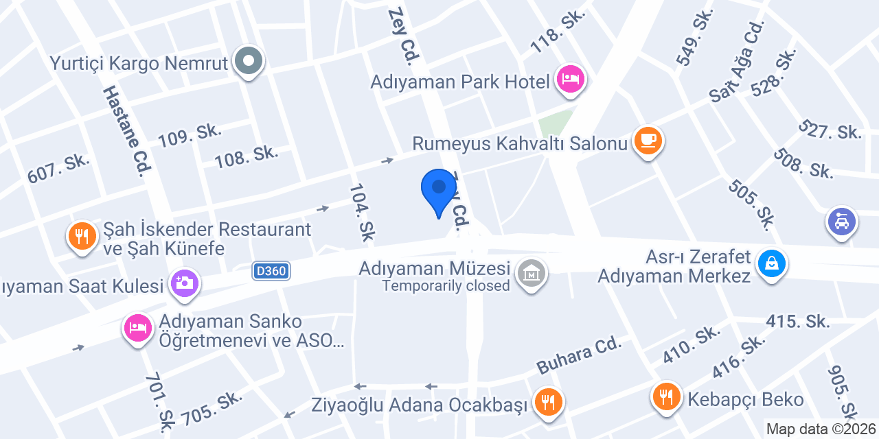 Senem Vizik İnşaat konumu