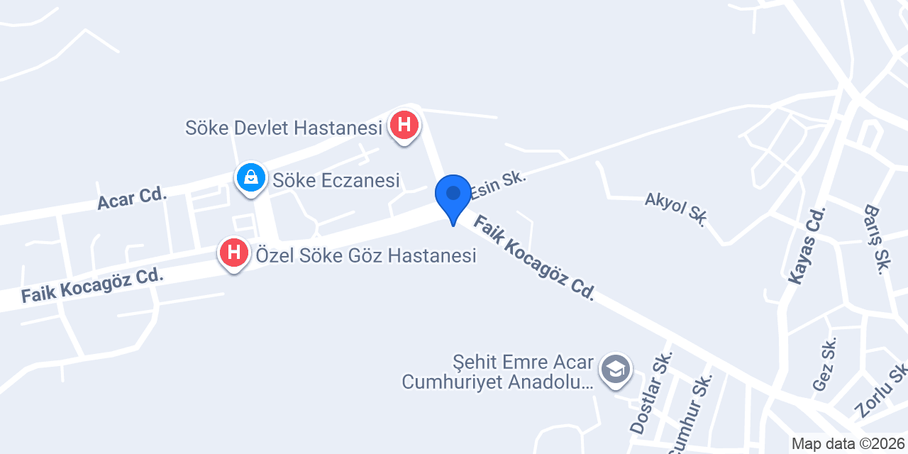 Berk Eczanesi konumu