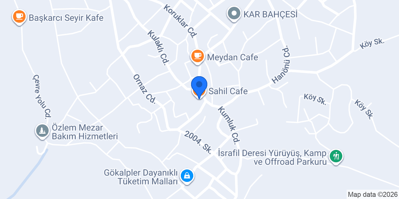 Sahil Cafe konumu