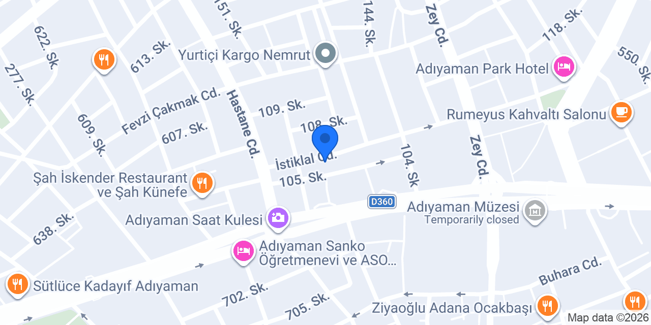 sürücü kursu konumu