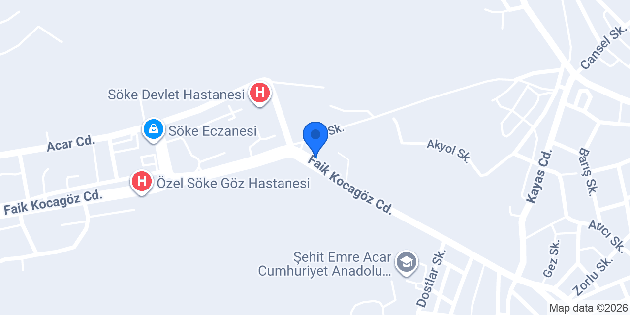 Fizyo söke Fizik Tedavi Danışma Merkezi konumu