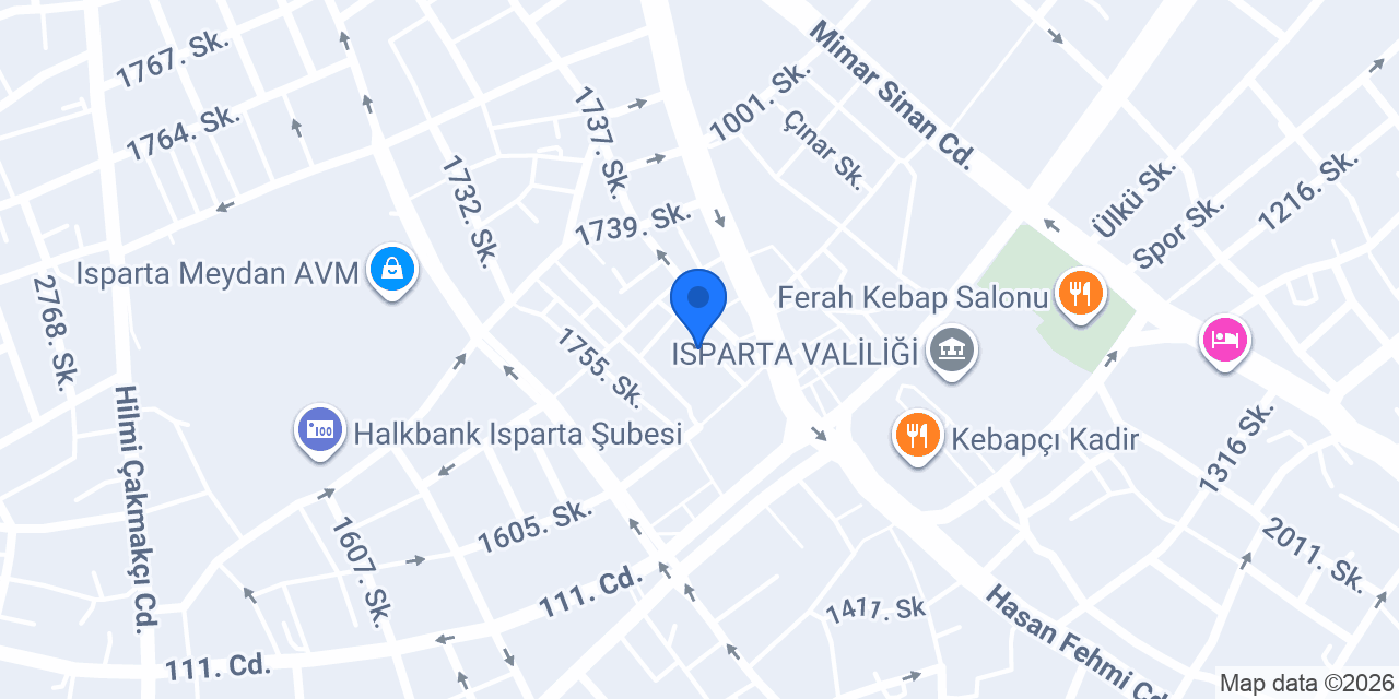 Acar Isparta konumu