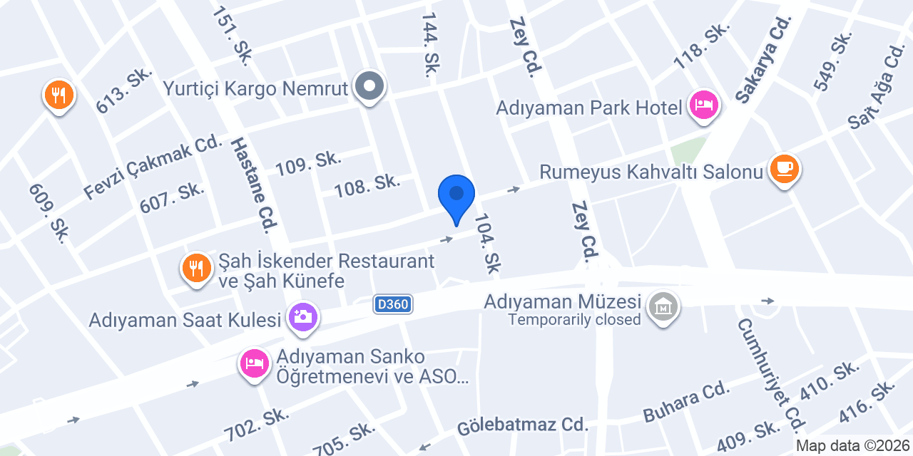 Lüks Sıhhi Tesisat konumu