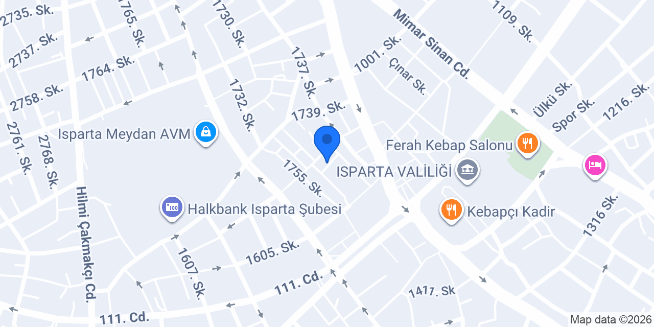 OSCAR SİGORTA ISPARTA konumu