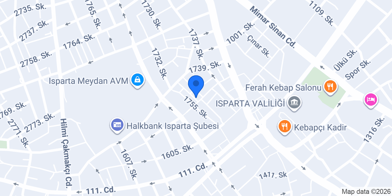 Davraz Matbaa konumu