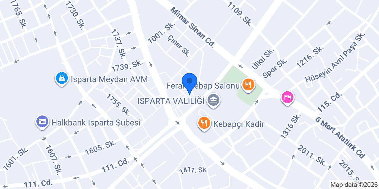 Çay Sarayı konumu