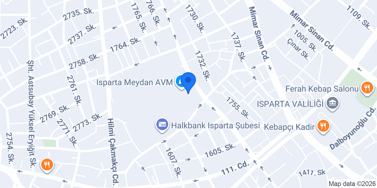 Terra Pizza - Meydan AVM konumu