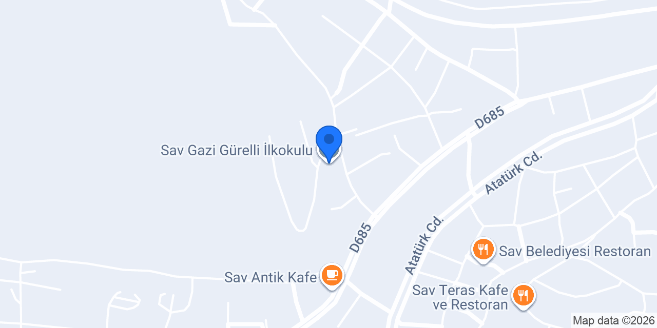 Sav Gazi Gürelli İlkokulu konumu