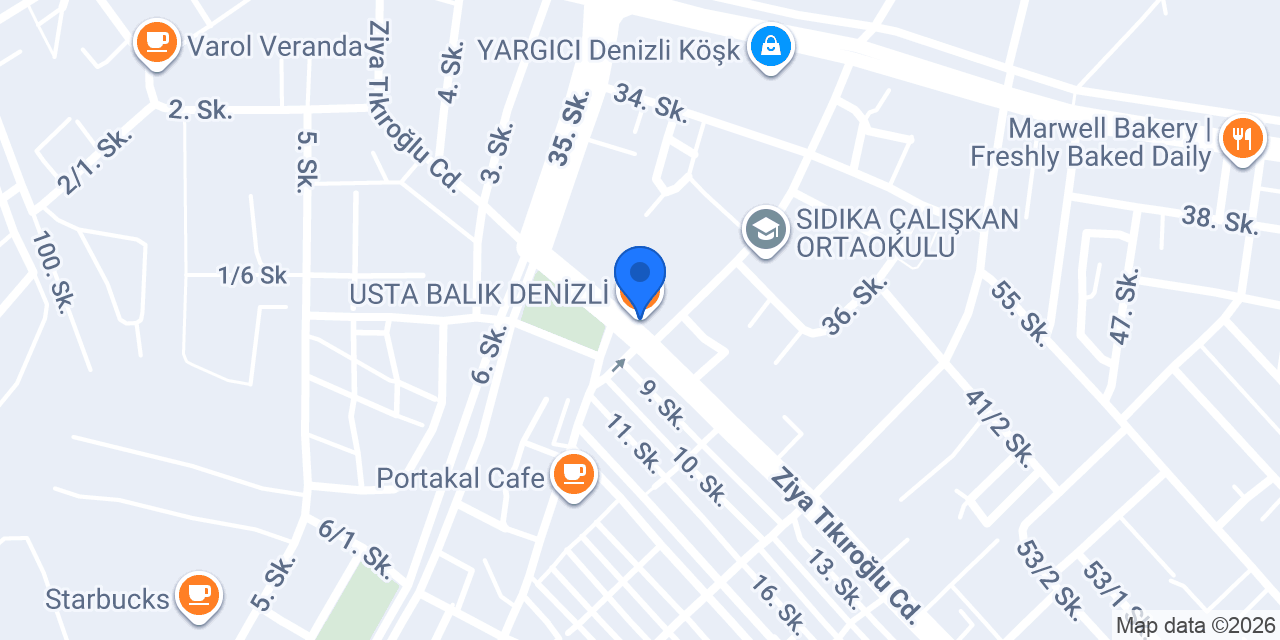 USTA BALIK DENİZLİ konumu
