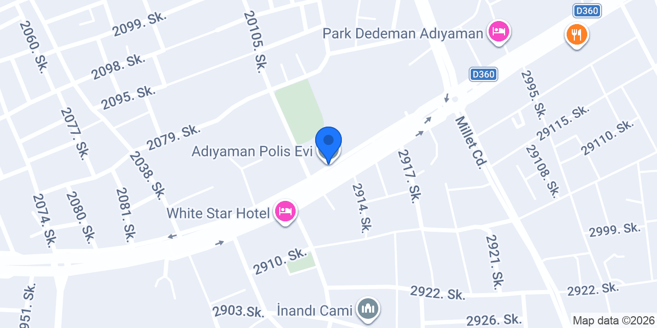 Adıyaman Polis Evi konumu
