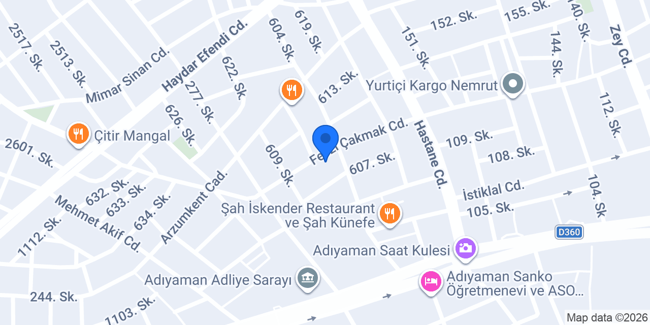 Başak Yufka ve Mantı konumu