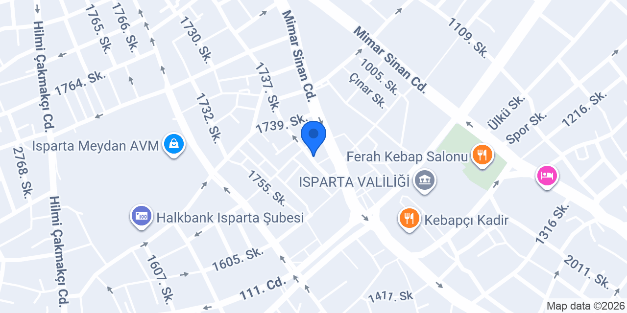 Tatlıcı Ali Isparta konumu