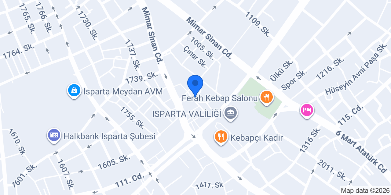 Bahçe Teras Cafe konumu