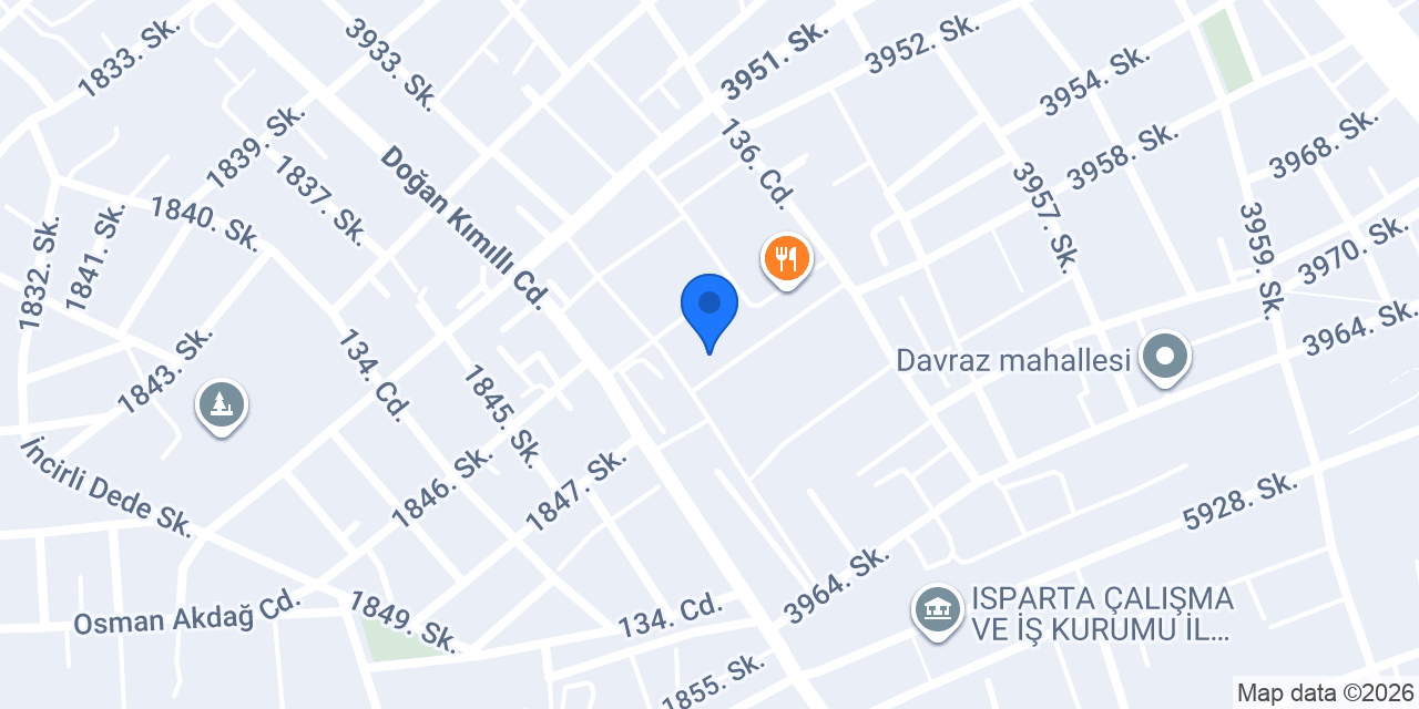 HD İlaçlama konumu