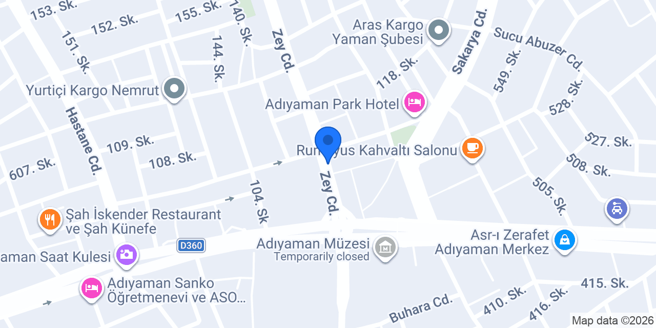 ADIYAMAN TAKSİ konumu