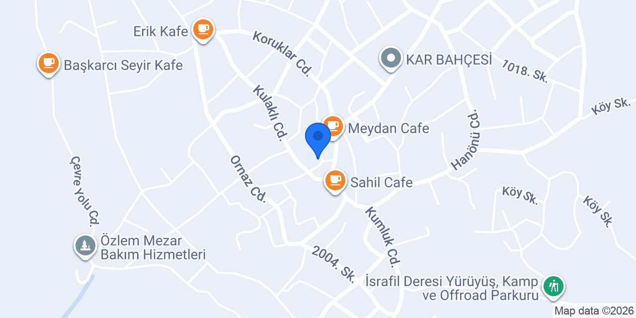 Derin Cafe konumu