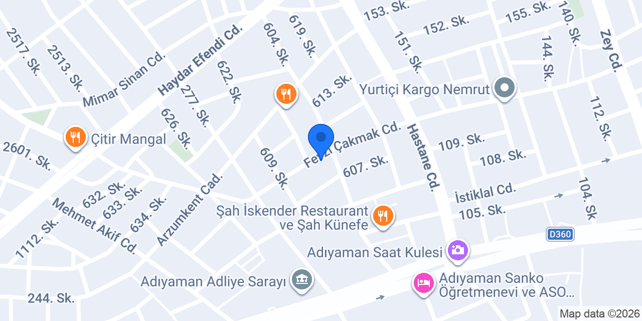 TURLİFT ASNSÖR konumu