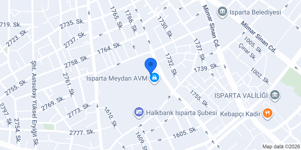 Ohannes Burger Isparta konumu