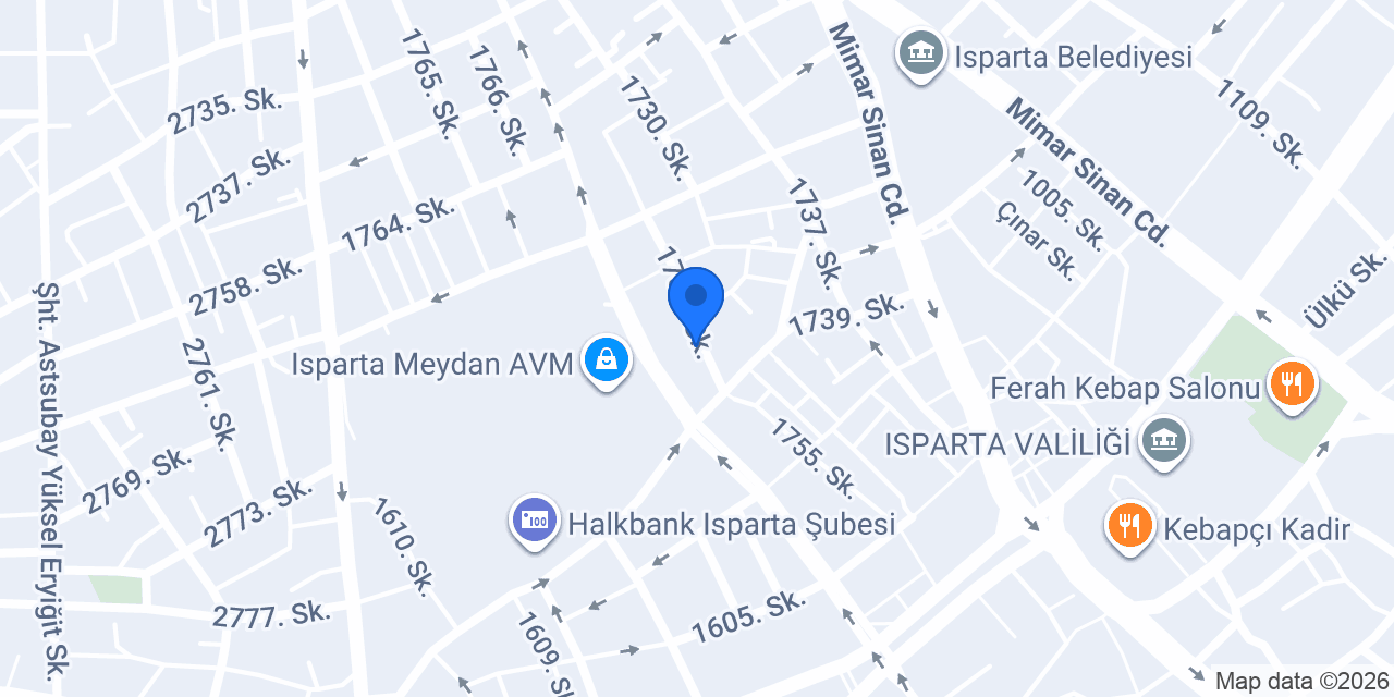 Akın Mobilya konumu