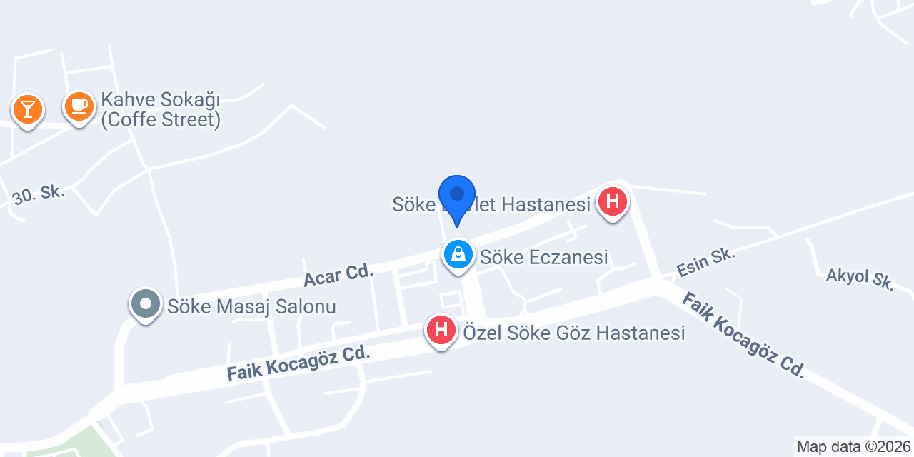 Deniz Optik Eczane konumu