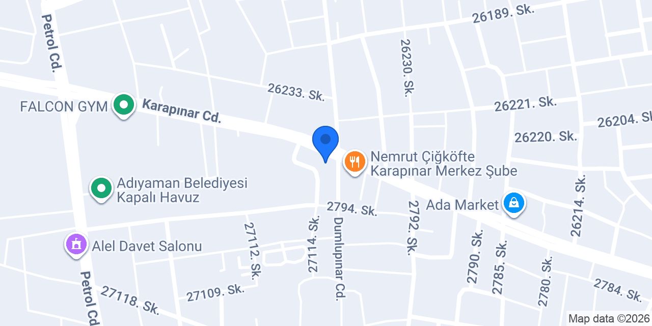 Özcanlar Fırını konumu