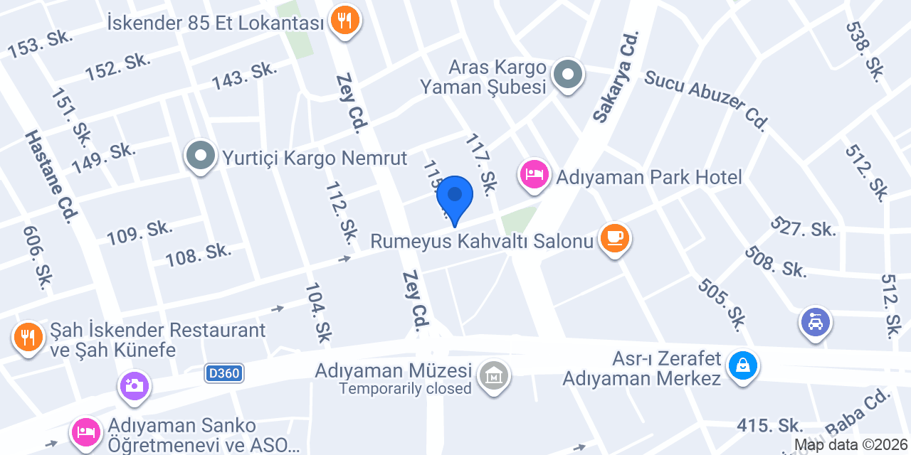 ŞEKERCİOĞLU İNŞAAT konumu