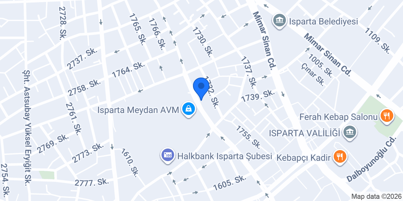 Medine Pazarı Isparta konumu