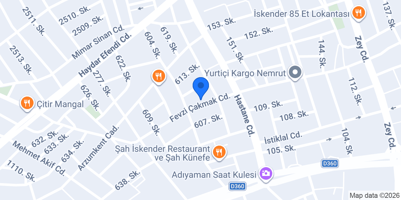 Bahtım Çiçekçilik konumu