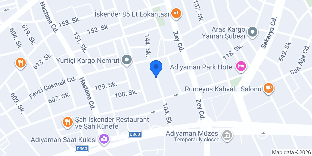 Adıyaman MERSİN KUAFÖR konumu