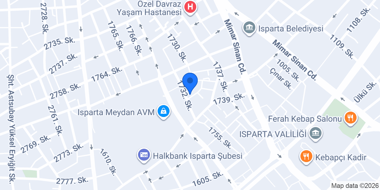 Yaman Mobilya konumu