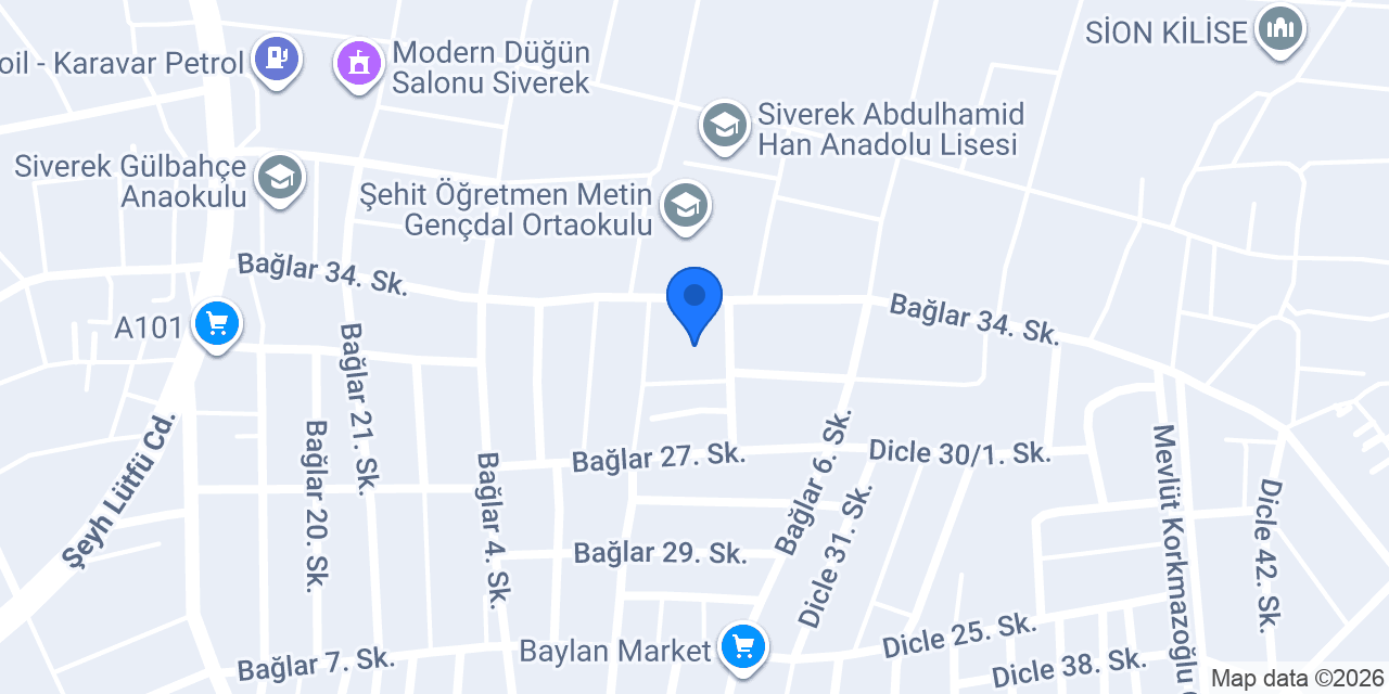 Çifçi su tesisat konumu