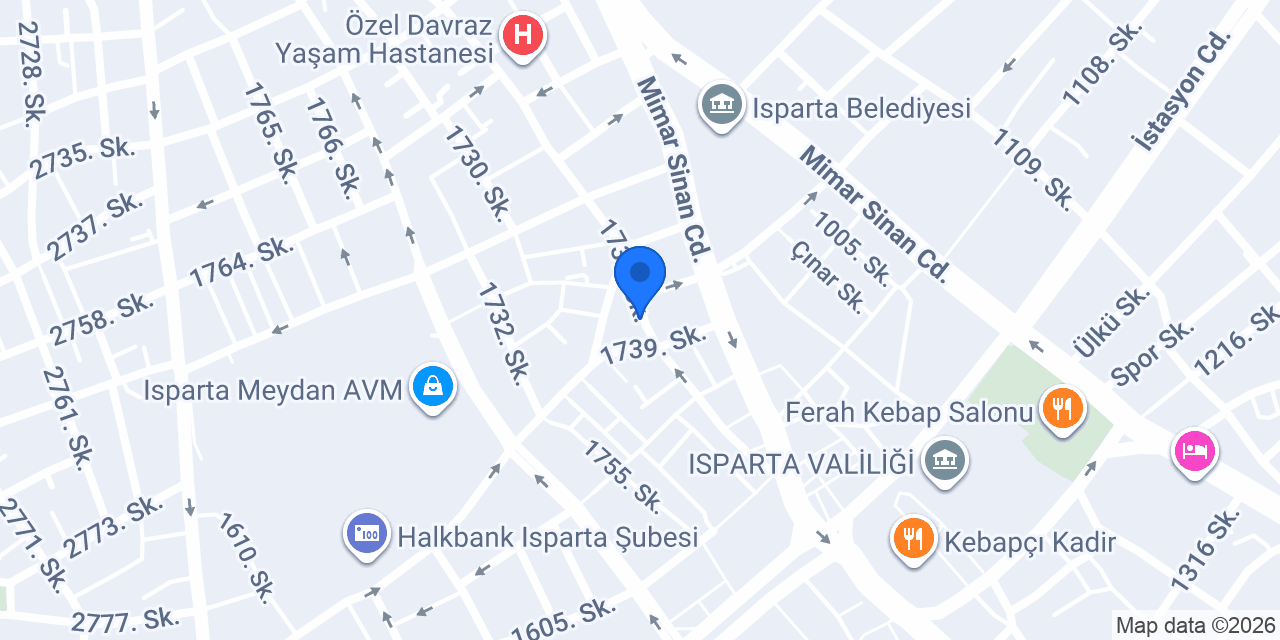 Hatay Kebap Adem Usta konumu