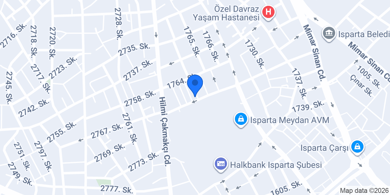 Isparta 32 konumu