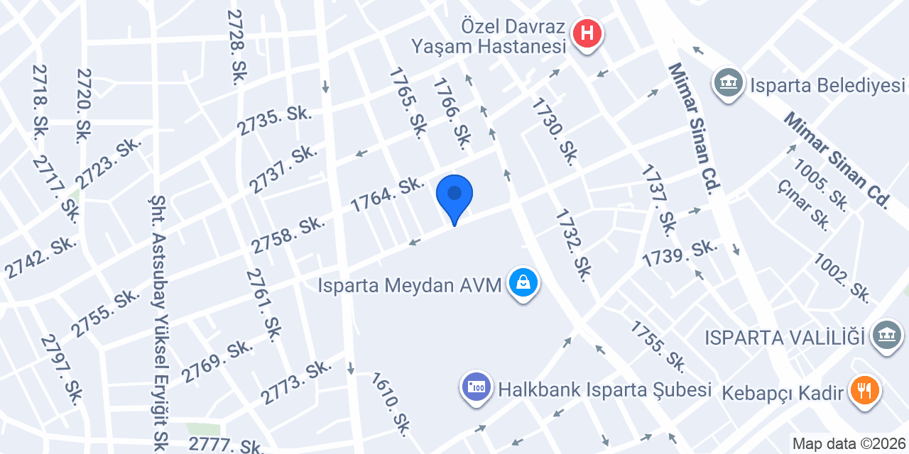 ISPARTA PET DOSTUM konumu