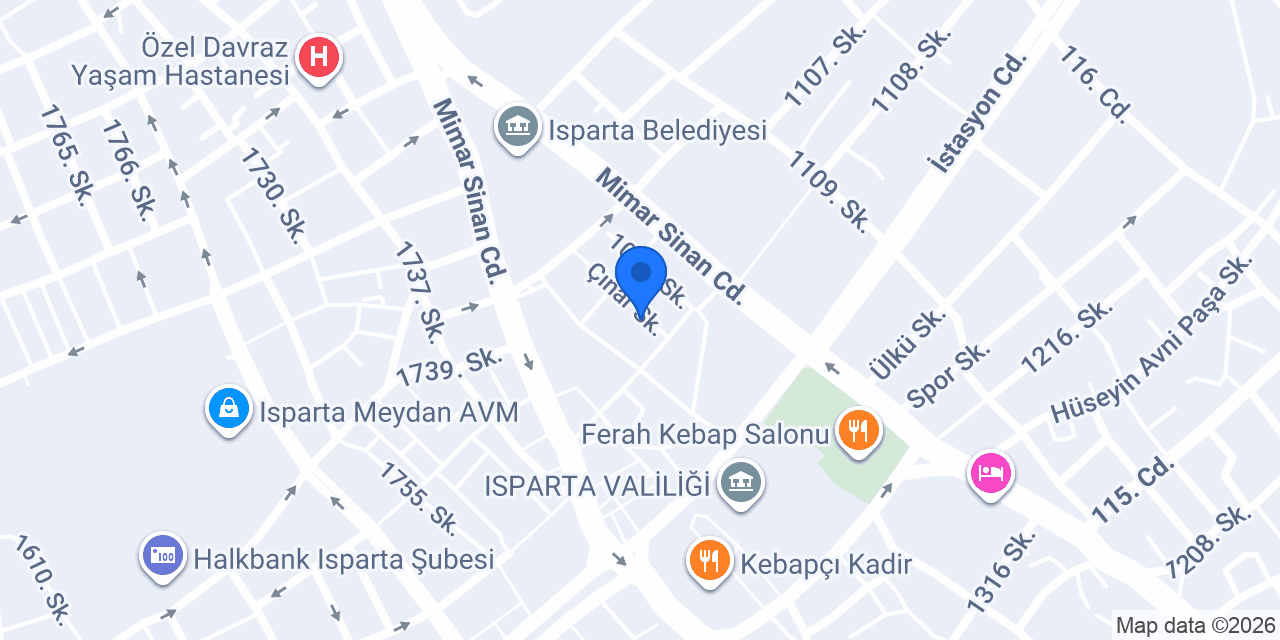 LAVİNYA SUİT (Günlük- Haftalık) APART konumu