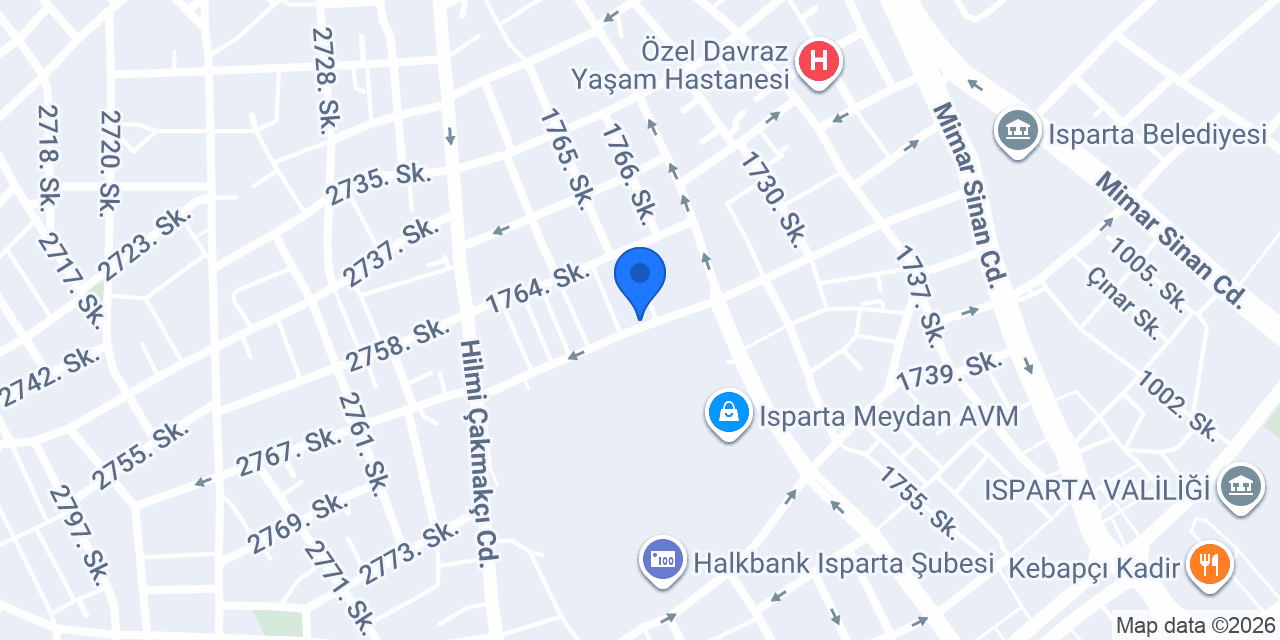 ISPARTA GÜNEŞ PERDE konumu