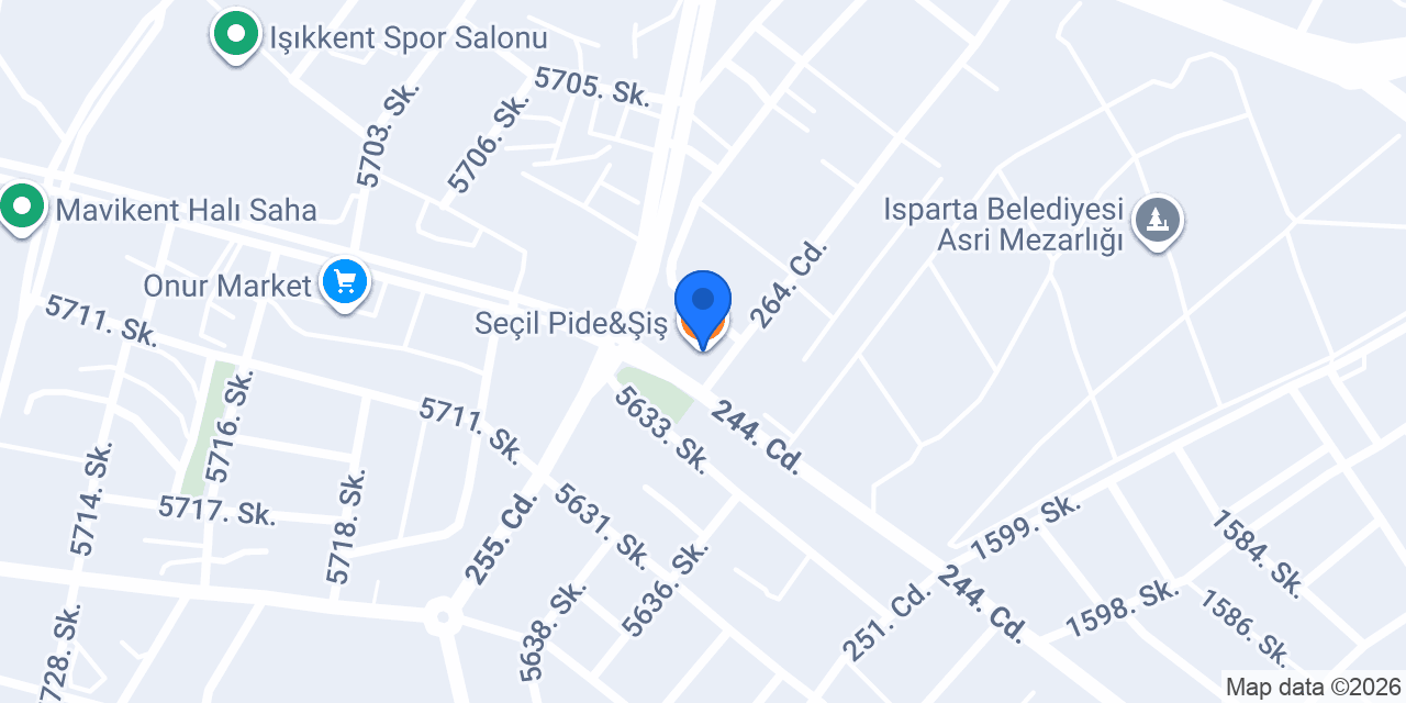 Seçil Pide&Şiş konumu
