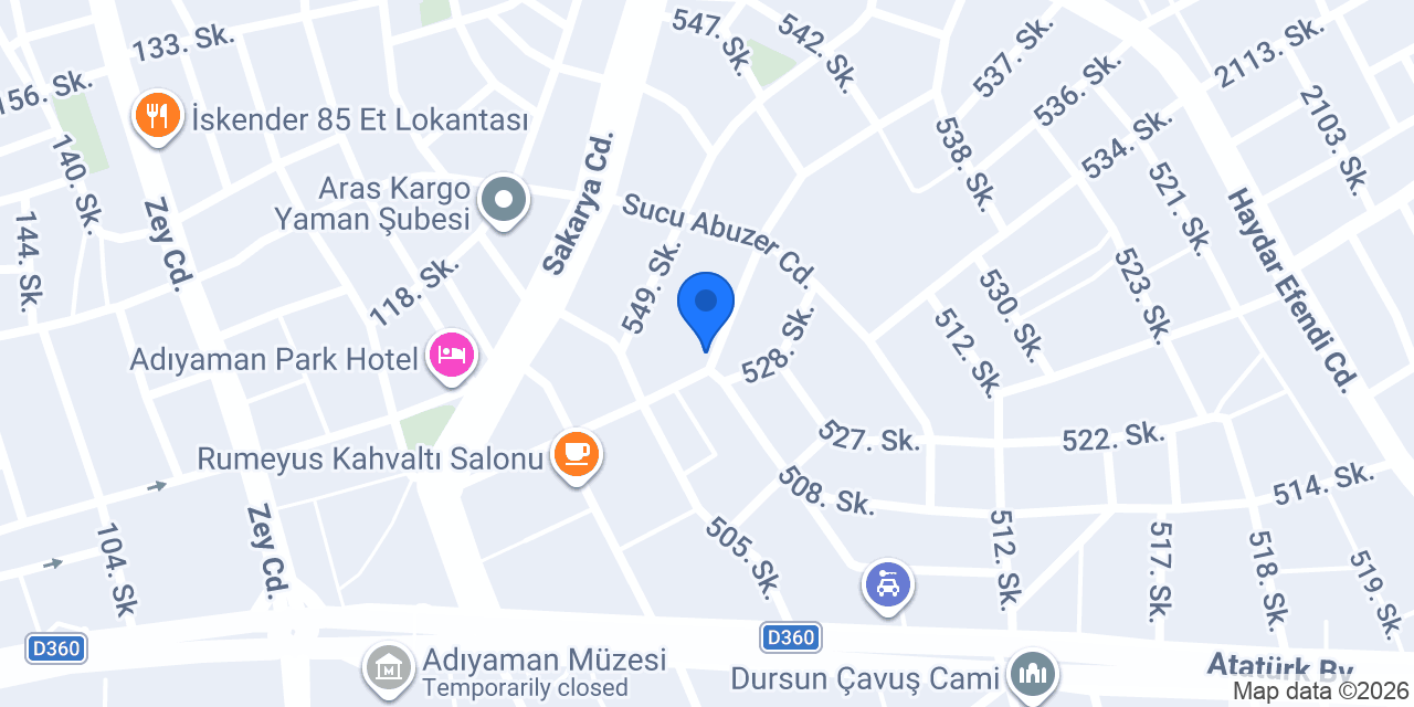 HİZ GIDA LTD.ŞTİ. konumu