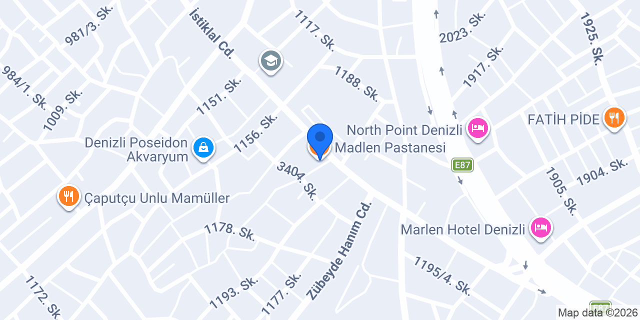 Madlen Pastanesi konumu