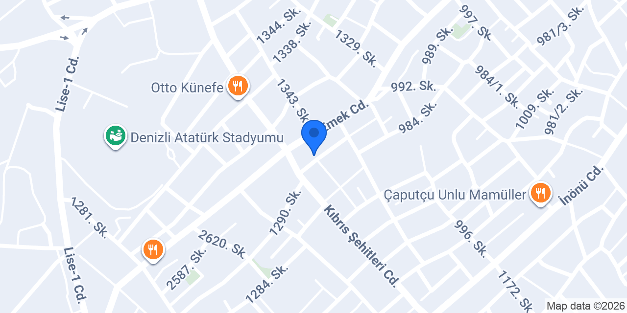 Denizli Ceramic konumu