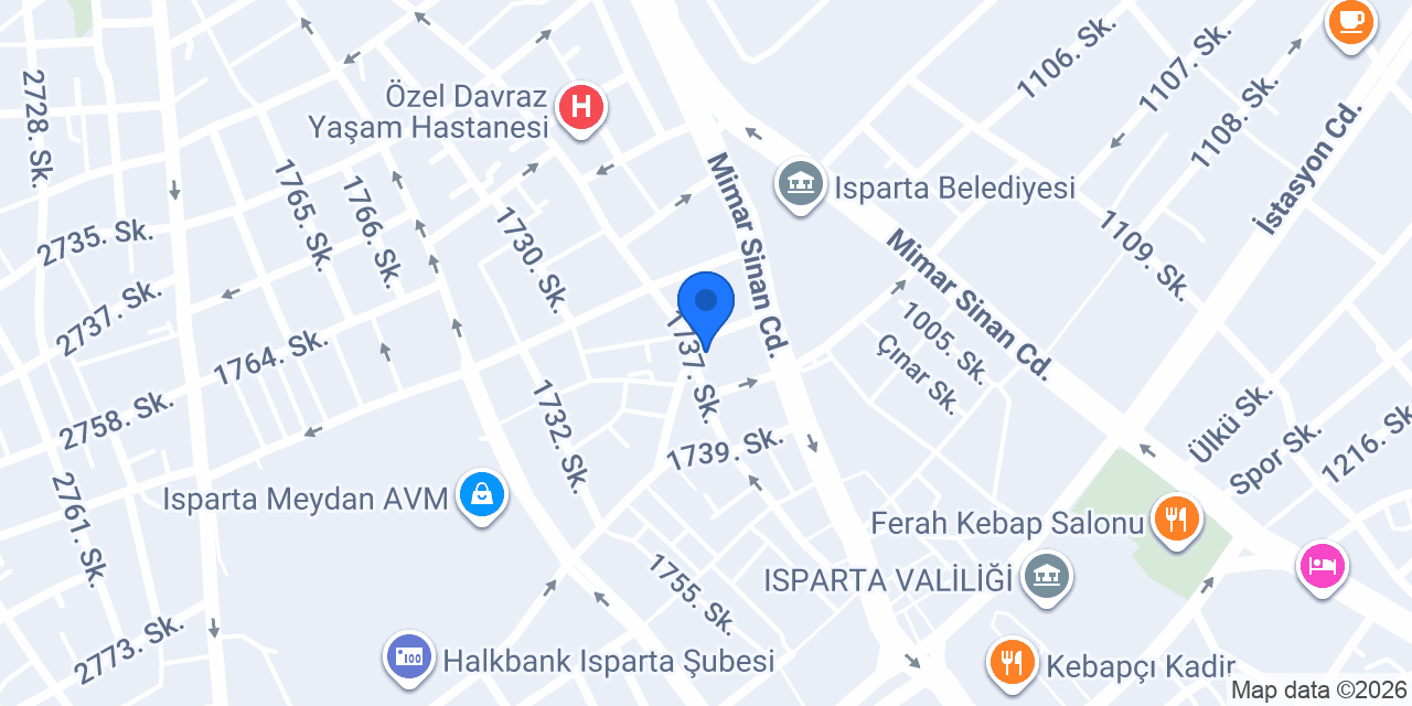 Davraz Emlak konumu