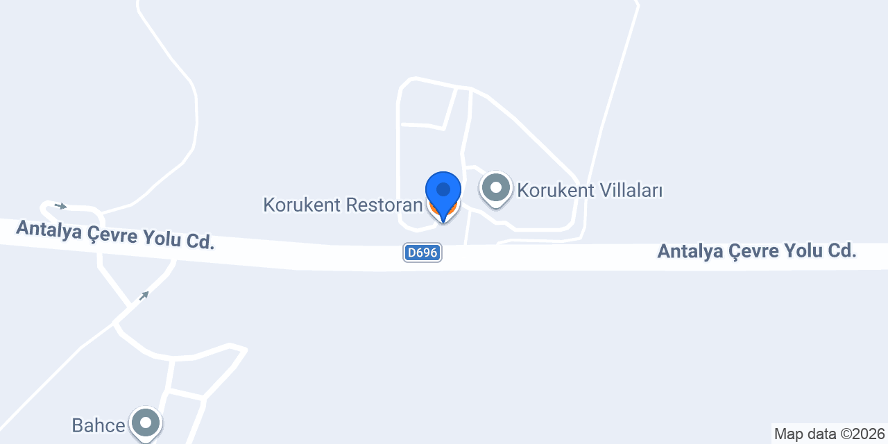 Korukent Restoran konumu