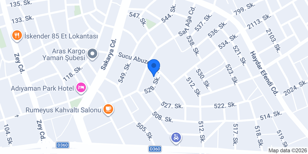 Kommagene İnşaat Group konumu