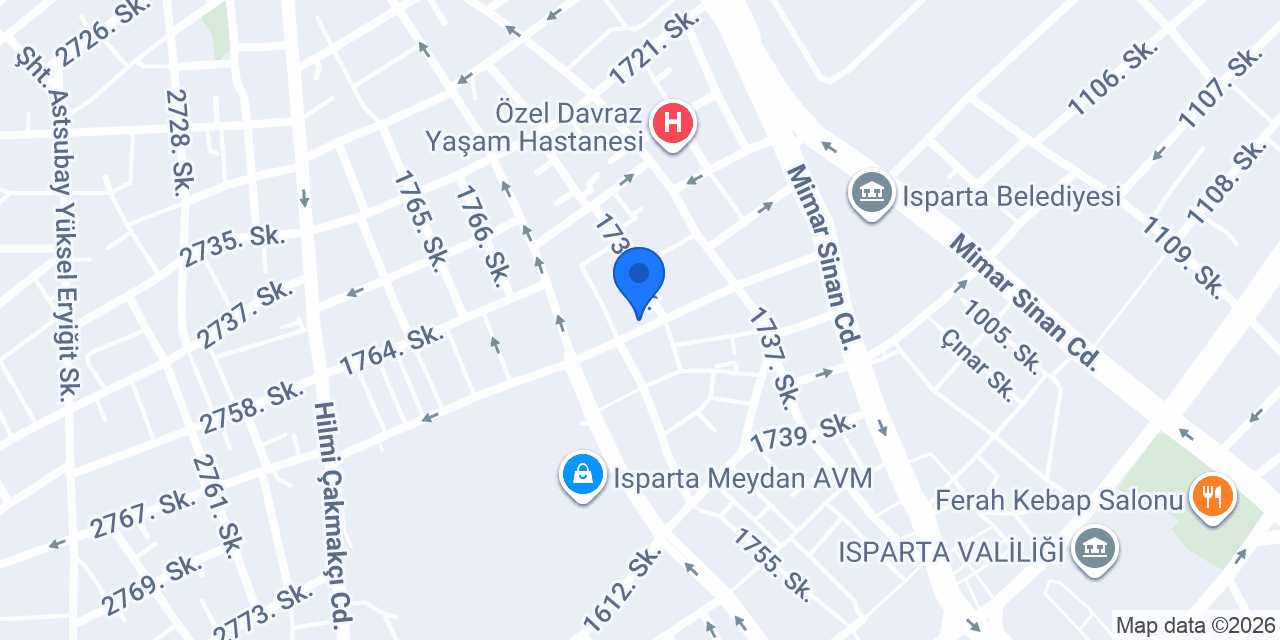 Ekleristan Isparta konumu