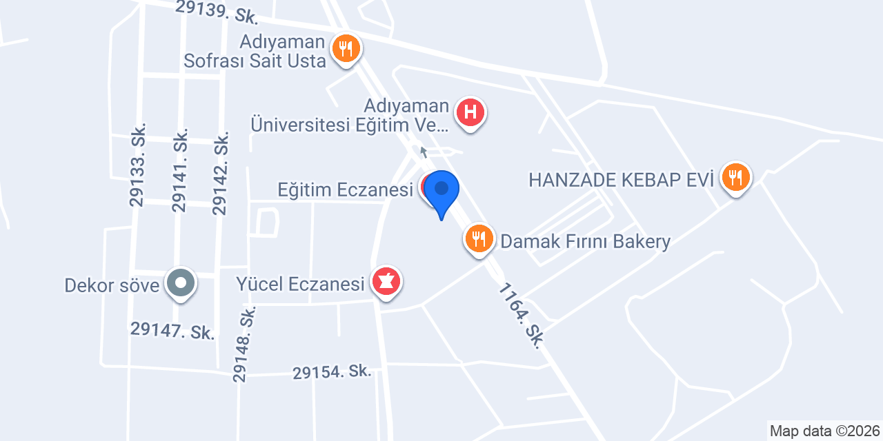 Karagöz Eczanesi konumu